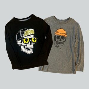 Old Navy Skater Skull Shirt Set